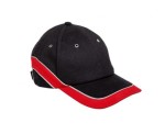 LAHTI PRO CZAPKA Z DASZKIEM CZARNO - CZERWONA