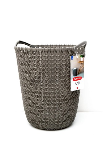 CURVER KNIT KOSZ NA PAPIER ŚMIECI BRĄZOWY 7L