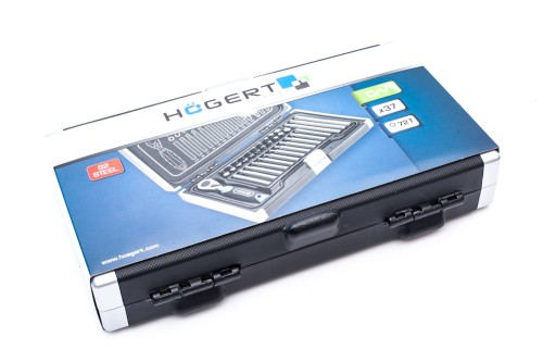 HOGERT ZESTAW BITÓW TORX SPLINE Z GRZECHOTKĄ 3/8 37 EL. HT1R466