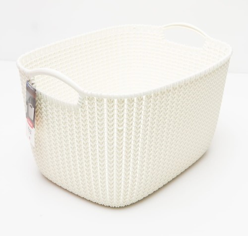 CURVER KOSZYK PROSTOKĄTNY KNIT KREMOWY 19 L