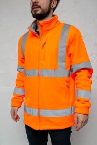 LAHTI PRO BLUZA POLAROWA OSTRZEGAWCZA POMARAŃCZOWA L401100