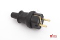 KOPP WTYCZKA IP44 16A GUMOWA CZARNA