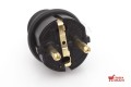 KOPP WTYCZKA IP44 16A GUMOWA CZARNA