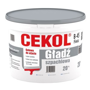CEKOL B45 GŁADŹ MASA SZPACHLOWA FINISZ B-45 6KG