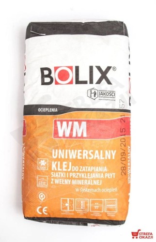BOLIX WM KLEJ DO SIATKI WEŁNY MINERALNEJ 25KG