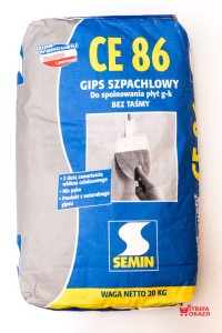SEMIN CE-86 GIPS SZPACHLOWY BEZ TAŚMY 20KG