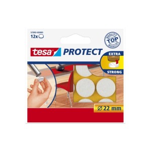 TESA PODKŁADKI FILCOWE 22 MM 12 SZT BIAŁE