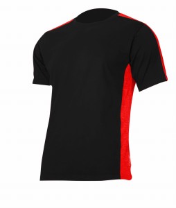LAHTI PRO KOSZULKA T-SHIRT CZARNO - CZERWONA L40227