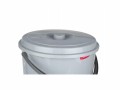 WIADERKO PLASTIKOWE Z POKRYWKĄ SZARE 10L