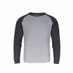 LAHTI PRO KOSZULKA Z DŁUGIM RĘKAWEM SZARO-CZARNA