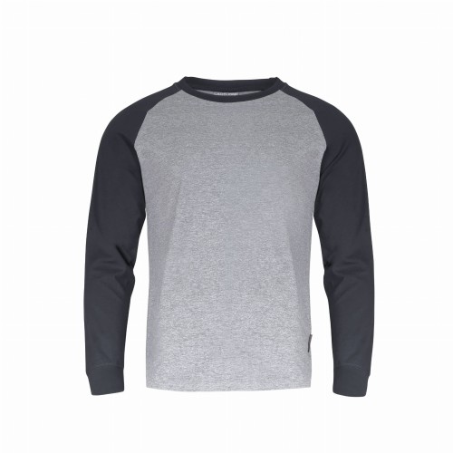 LAHTI PRO KOSZULKA Z DŁUGIM RĘKAWEM SZARO-CZARNA