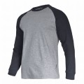 LAHTI PRO KOSZULKA Z DŁUGIM RĘKAWEM SZARO-CZARNA