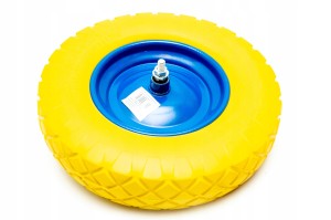 KOŁO DO TACZKI 4.00-8 PEŁNE BEZDĘTKOWE + OŚKA