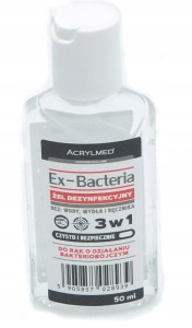 ACRYLMED ŻEL DO DEZYNFEKCJI MYCIA RĄK ANTYVIRUSOWY 50ML