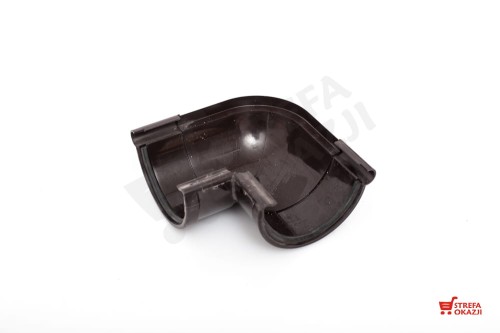 GALECO NAROŻNIK ZEWNĘTRZNY RYNNY PCV 90MM < 90ST CIEMNY BRĄZ