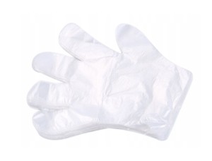 RĘKAWICZKI JEDNORAZOWE FOLIOWE RĘKAWICE 100 szt