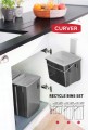 KOSZ DO SEGREGACJI ŚMIECI CURVER 3 szt biobox 26L