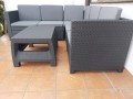 KETER MEBLE OGRODOWE NAROŻNIK PROVENCE TECHNO RATTAN GRAFITOWY