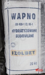 IZOLBET WAPNO BUDOWLANE HYDRATYZOWANE 20 KG