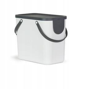 ROTHO ALBULA 25L BIAŁY KOSZ DO SEGREGACJI ŚMIECI