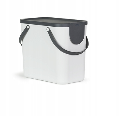 ROTHO ALBULA 25L BIAŁY KOSZ DO SEGREGACJI ŚMIECI