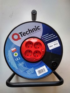 QTECHNIK PRZEDŁUŻACZ BĘBNOWY 30M PCV DO 2300W 250V