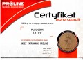 PROLINE PLEUCOM CERTYFIKAT AUTORYZACJI