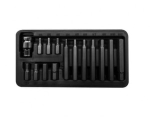 PROLINE ZESTAW KOŃCÓWEK BITÓW HEX 3/8" 15SZT.   10743