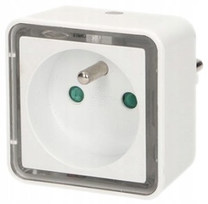 ORNO LAMPKA NOCNA LED Z GNIAZDEM 230V KWADRAT