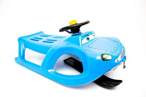 SANKI ZIGI ZET Z KIEROWNICĄ NIEBIESKIE METALOWY ŚLIZG