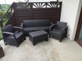 KETER CORFU SOFA 2 OSOBOWA LOVE SEAT ANTRACYT ŁAWKA