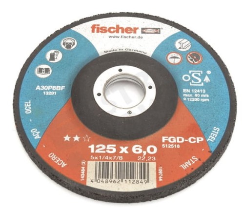 FISCHER TARCZA DO SZLIFOWANIA 125X6,0X22 - 125MM