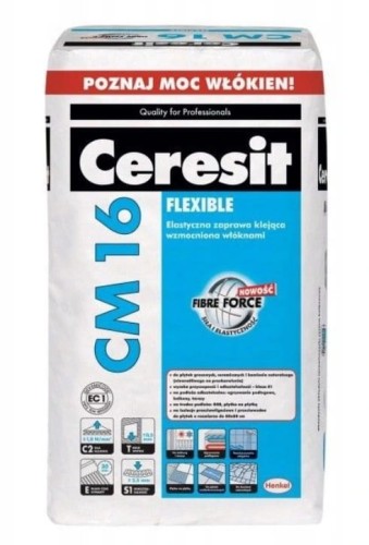CERESIT CM16 KLEJ DO PŁYTEK GRESU ELASTYCZNY 25KG