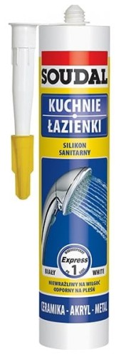 SOUDAL SILIKON SANITARNY - 280 ML BIAŁY