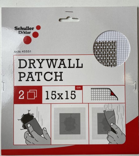 SCHULLER DRYWALL ŁATKA Z WŁÓKNA SZKLANEGO 15X15CM