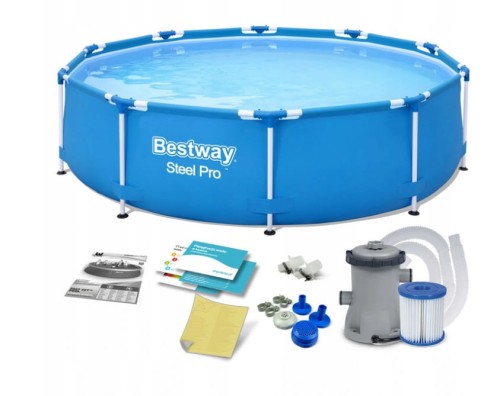 BESTWAY BASEN STELAŻOWY STEEL PRO 3,05X76 Z POMPĄ