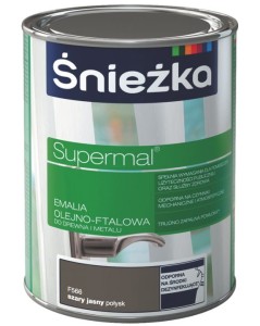 ŚNIEŻKA EMALIA OLEJNO-FTALOWA SZARY JASNY 0,8L