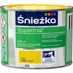 ŚNIEŻKA EMALIA OLEJNO-FTALOWA ŻÓŁTY POŁYSK 0,2L