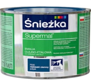 ŚNIEŻKA EMALIA OLEJNO-FTALOWA NIEB CIEMNY POŁYSK 0,2L