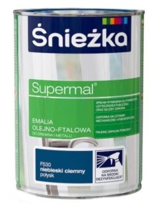 ŚNIEŻKA EMALIA OLEJNO-FTALOWA NIEB CIEMNY POŁYSK 0,8L