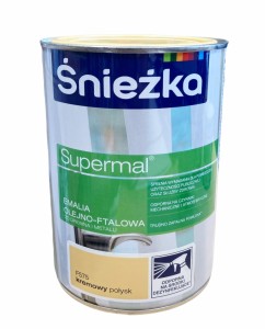 ŚNIEŻKA EMALIA OLEJNO-FTALOWA KREMOWY POŁYSK 0,8L