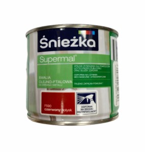 ŚNIEŻKA EMALIA OLEJNO-FTALOWA CZERWONY POŁYSK 0,2L