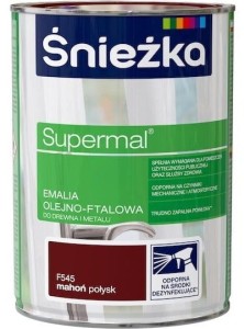 ŚNIEŻKA EMALIA OLEJNO-FTALOWA MAHOŃ POŁYSK 0,8L