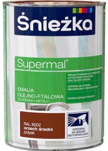 ŚNIEŻKA EMALIA OLEJNO-FTALOWA ORZECH ŚREDNI 0,8L