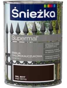 ŚNIEŻKA EMALIA CHLOROKAUCZUKOWA METAL- BRĄZ 0,9L