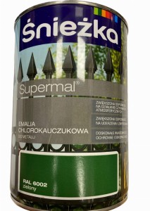 ŚNIEŻKA EMALIA CHLOROKAUCZUKOWA METAL- ZIELONY 0,9L