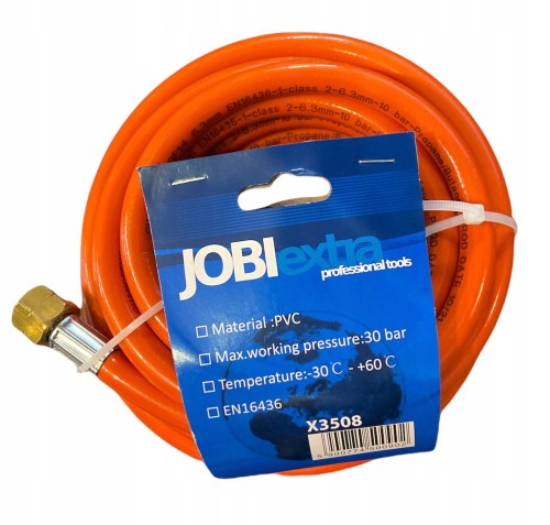 WĄŻ PRZYŁĄCZENIOWY DO GAZU PALNIKA 5M 3/8GW 1/2GW