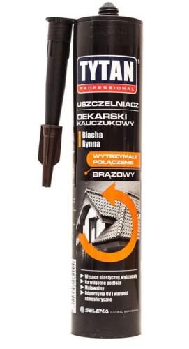 TYTAN USZCZELNIACZ DEKARSKI BRĄZOWY 310 ML KAUCZUKOWY