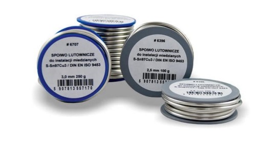 CYNA SPOIWO LUTOWNICZE DO MIEDZI 2,5MM 100G SN97cu3