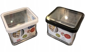 2X ROTHO POJEMNIK KUCHENNY 0.5L LOFT POKRYWKA B+C